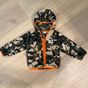 North Face toddler camo fleece jacket
